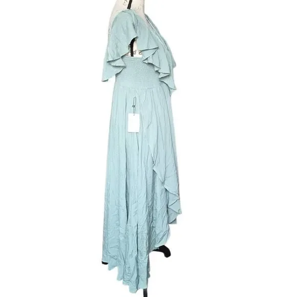 Joyfolie Mia Joy Girl's Size 12 Delphinium Green Abby Ruffle Dress